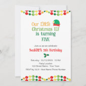 Festliche Elf zum Geburtstag Einladung (Vorderseite)