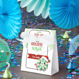 Festliche Exit-Mint-Ferienkarte mit Individuelle N Geschenkschachtel