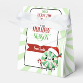 Festliche Exit-Mint-Ferienkarte mit Individuelle N Geschenkschachtel (Vorderseite)