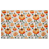Festliche Fall Pumpkins und Chrysanthemen Stoff (Fat Quarter (45,7 x 55,9 cm))