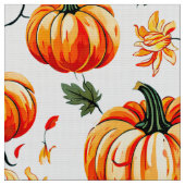 Festliche Fall Pumpkins und Chrysanthemen Stoff (Nahaufnahme)