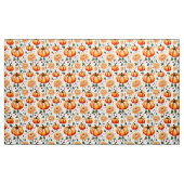 Festliche Fall Pumpkins und Chrysanthemen Stoff (Yard (91,4 cm))