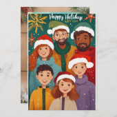 Festliche Familienportraits: Feiertagskarten Feiertagskarte (Vorne/Hinten)