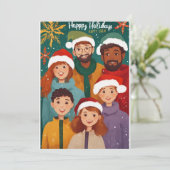 Festliche Familienportraits: Feiertagskarten Feiertagskarte (Stehend Vorderseite)