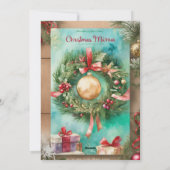 Festliche Familienportraits: Feiertagskarten Feiertagskarte (Rückseite)