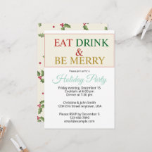 Festliche farbenfrohe Weihnachten Essen Trinken &