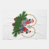 Festliche Featherballs Küchentücher (Horizontal)