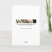 Festliche Federn (Ehemann) Karte (Rückseite)