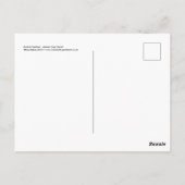 Festliche Federn Postkarte (Rückseite)