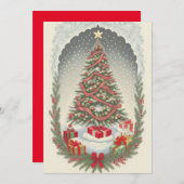 Festliche Feier Feiertagskarte (Vorne/Hinten)