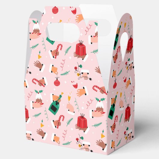 Festliche Feiertage - Muster für Feiertage Geschenkschachtel (Geöffnet)