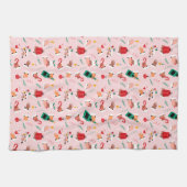 Festliche Feiertage - Muster für Feiertage Geschirrtuch (Horizontal)