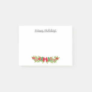 Festliche Feiertags-Girlanden-Post-Itanmerkungen Post-it Klebezettel