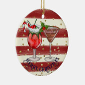 Festliche Festtage Getränke Weihnachtsdekoration Keramik Ornament (Rechts)