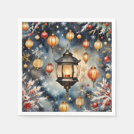 Festliche Festtage Lanterns Serviette