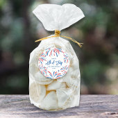 Festliche Feuerwerke Custom 4. Juli Party Runder Aufkleber