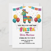 Festliche Fiesta Kinderdusche Einladung (Vorderseite)
