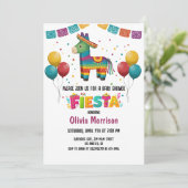 Festliche Fiesta Kinderdusche Einladung (Stehend Vorderseite)