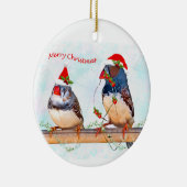 Festliche Finken Keramik Ornament (Rechts)