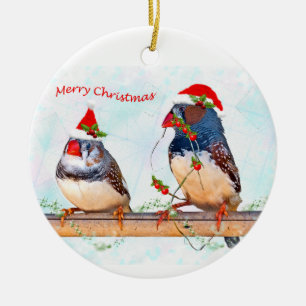 Festliche Finken Keramik Ornament