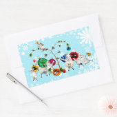 Festliche Fleece baut Aufkleber auf (Umschlag)