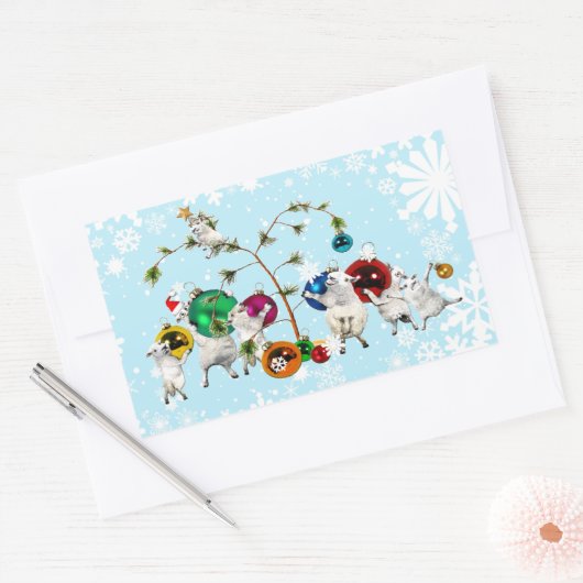 Festliche Fleece baut Aufkleber auf (Umschlag)