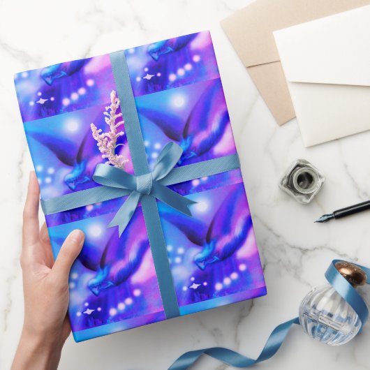 Festliche Fliegengel Geschenkpapier (Schenken)