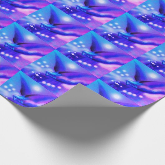 Festliche Fliegengel Geschenkpapier (Ecke)