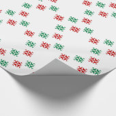 Festliche Flugzeug-Schneeflocken Geschenkpapier (Ecke)