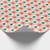 Festliche Flurries ein Weihnachtsfest Geschenkpapier (Ecke)