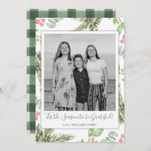 Festliche Foto-Weihnachtskarten, Weihnachtskarten  Ankündigung (Vorne/Hinten)