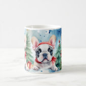 Festliche französische Bulldogs Weihnachts-Tasse Kaffeetasse (Mittel)