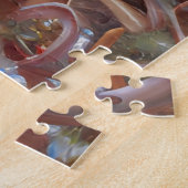 Festliche Frau in Weihnachtsgarland verkleidet Puzzle (Seite)