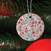 Festliche Freude: Weihnachts-Cookie Wonderland Fot Keramik Ornament