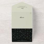 Festliche Freude Weihnachtsfeier Moss 1 Foto All In One Einladung (Außenbereich)