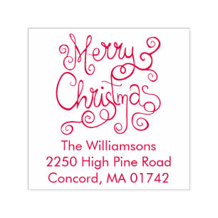 Festliche frohe permastempel