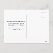 Festliche Frohe Weihnachten Niedlicher Black Cat K (Rückseite)