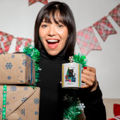 Festliche Frohe Weihnachten Niedlicher Black Cat K Kaffeetasse