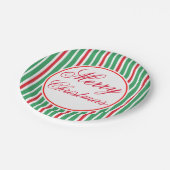 Festliche Frohe Weihnachtsabend Party Papier Telle Pappteller (Schrägansicht)