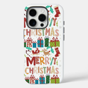 Festliche Frohe Weihnachtsfeier iPhone 16 Pro Hülle