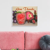 Festliche Früchte gepackte Canvas Leinwanddruck (Insitu (Wohnzimmer))