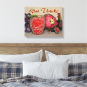 Festliche Früchte gepackte Canvas Leinwanddruck (Insitu (Schlafzimmer))