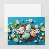 Festliche Frühjahrskollage Postkarte (Vorne/Hinten)