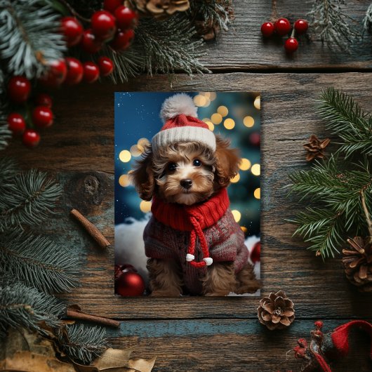Festliche Furcht Freunde Adorable Weihnachten Post