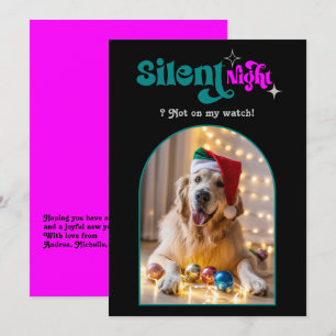 Festliche Fusion Lustiges Retro-Haustier-Hund-Weih Feiertagskarte