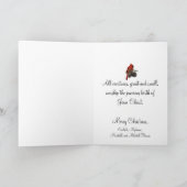 Festliche Geburt Christisszene Feiertagskarte (Innenseite)