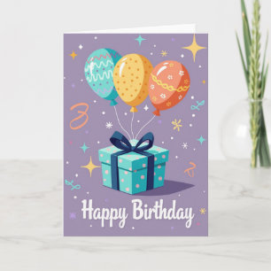 Festliche Geburtstagskarte Karte