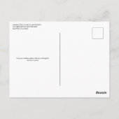 Festliche gemütliche Weihnachtskarte am Kamin Postkarte (Rückseite)