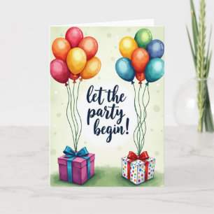 Festliche Geschenkboxen Geburtstagskarte Karte