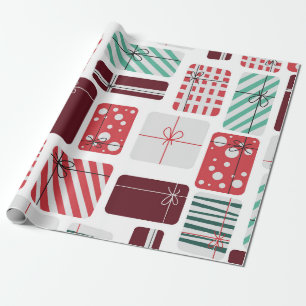 Festliche Geschenkboxen Nahtloses Muster Geschenkpapier